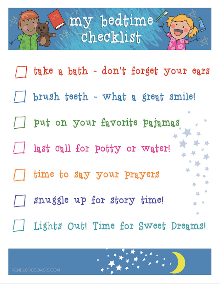 Summer Days + a Bedtime Routine Checklist Printable » Penelopes Oasis