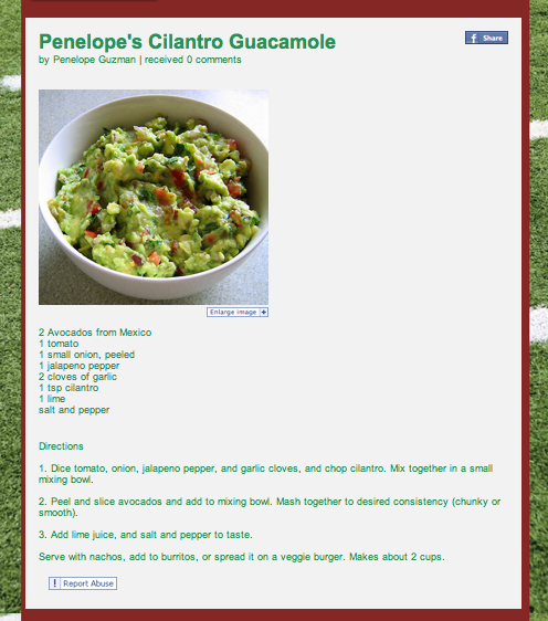guacamole recipe contest