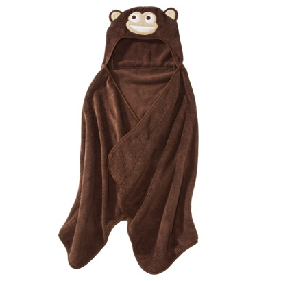 monkey hooded towel