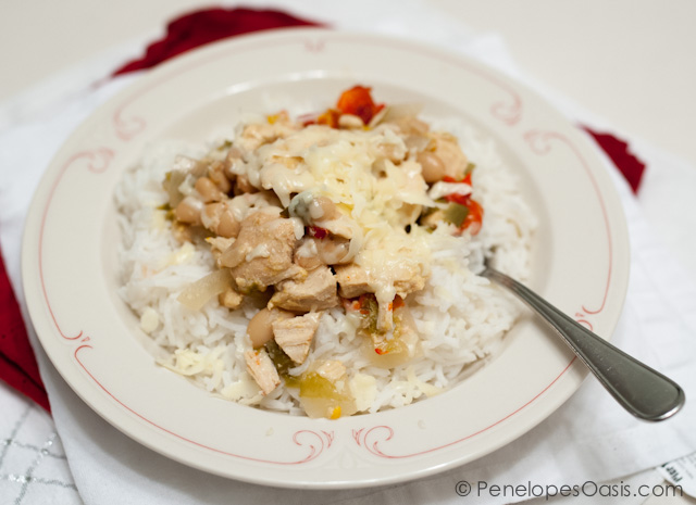 chicken chili over rice