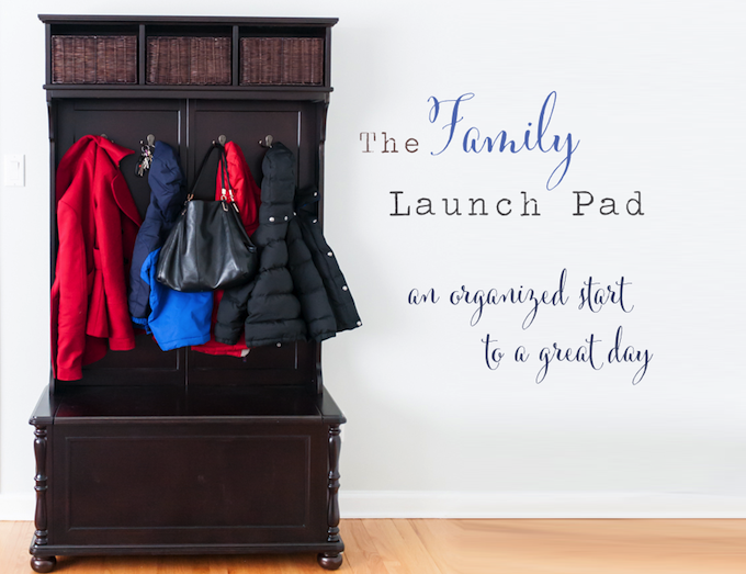 Create a family launch pad to start the day right