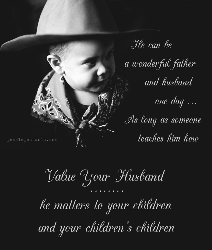 Be an example of a good marriage for your children