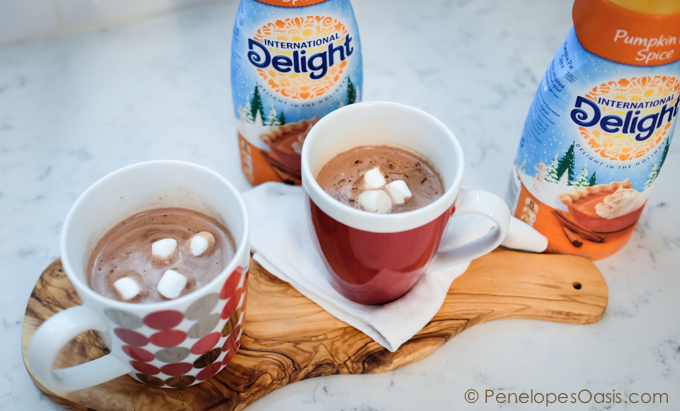 hot chocolate pumpkin pie spice with marshmallows-5