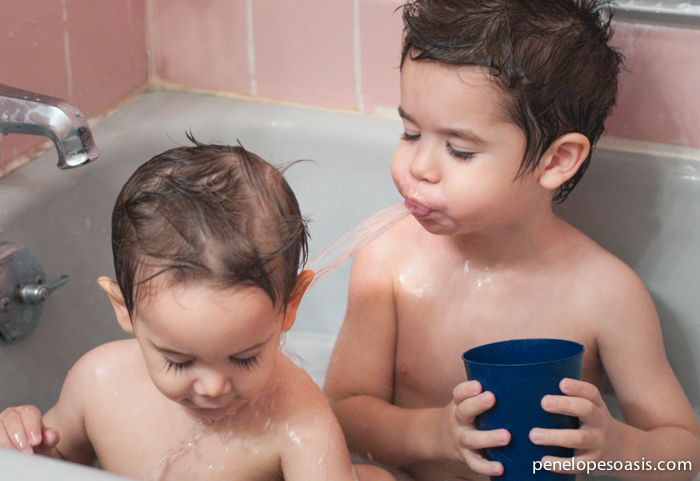 tub fun with kids