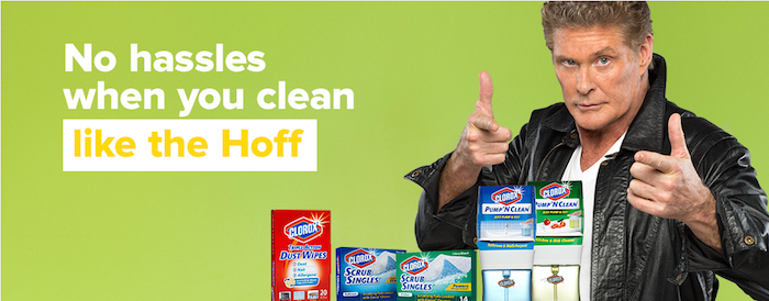 david hasselhoff clorox clean