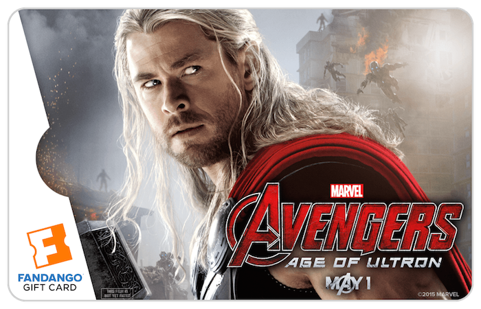 avengers thor fandango gift card chris hemsworth