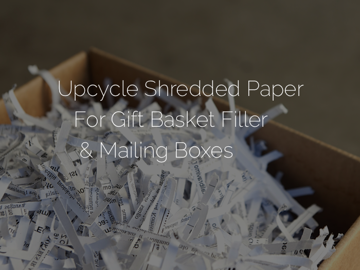 recycle shredded paper holidays