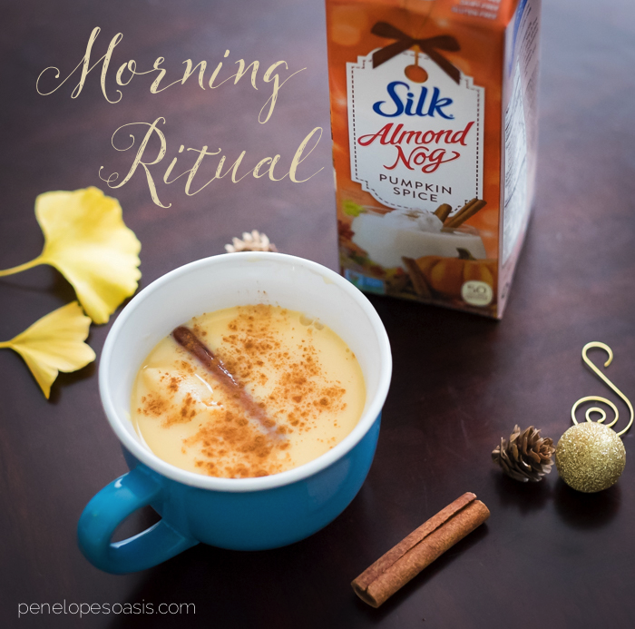 mornings with silk pumpkin nog-2