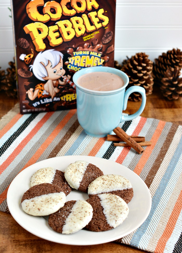 cocoa pebbles cookie plate