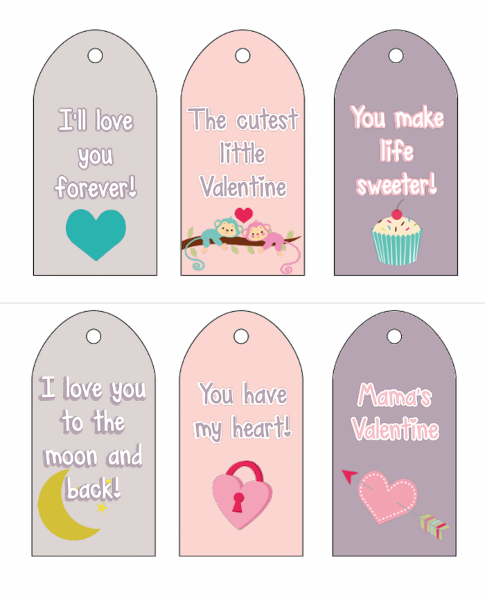 valentines day gift tag printables