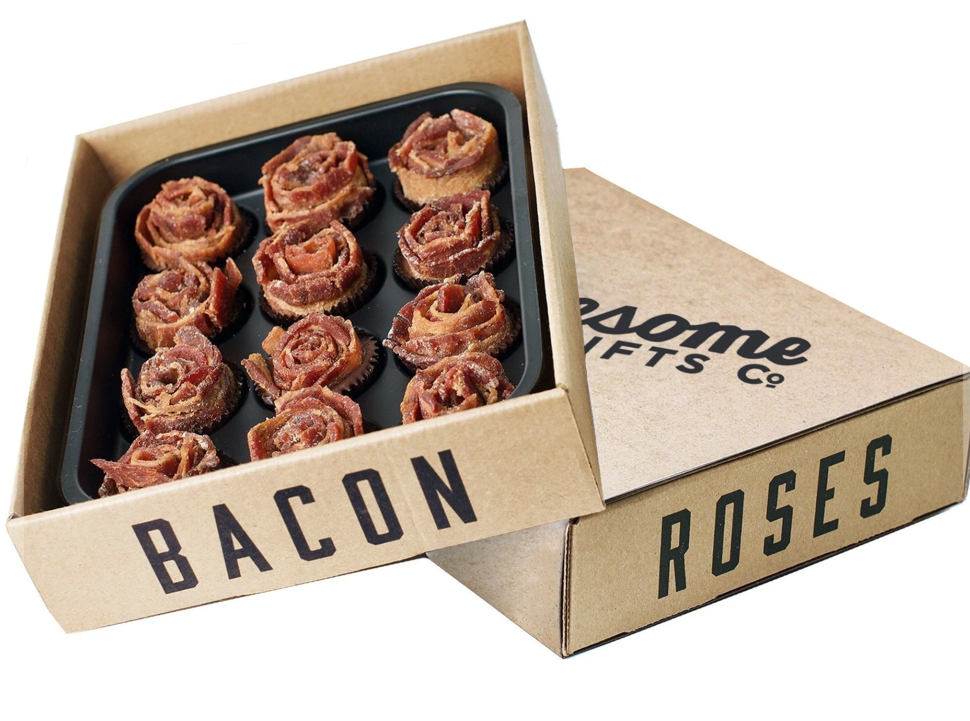 bacon roses bouquet gift idea