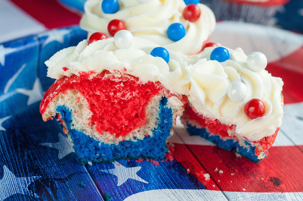 Fourth of July cupcakes