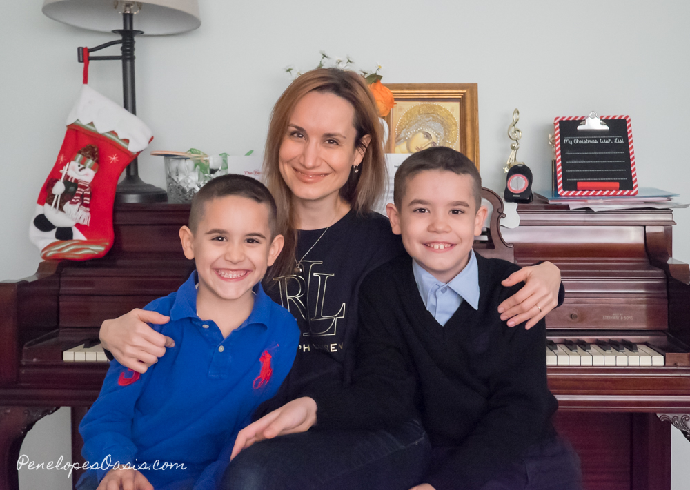 Christmas 2018 picture with boys